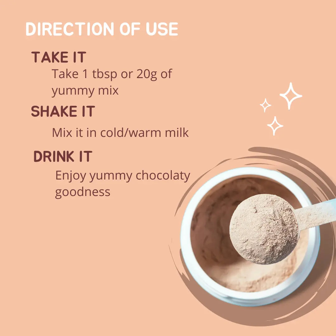Better Herbs - Nourishify Nutrition Powder Chocolate 350gm - How to consume