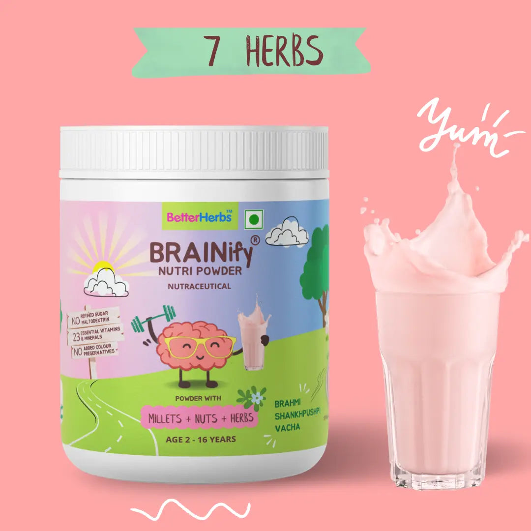 Better Herbs - BRAINify Nutrition Powder Strawberry 350gm