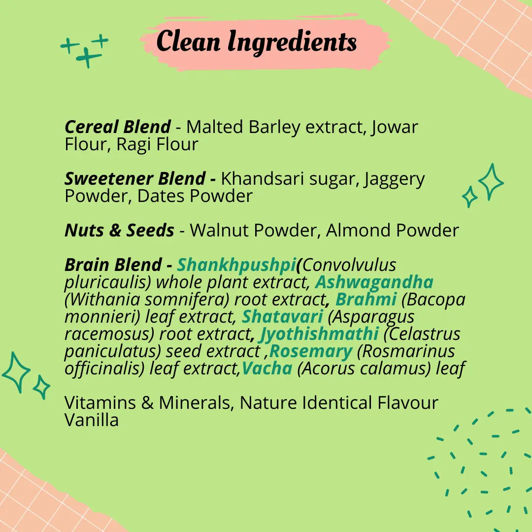 Better Herbs - BRAINify Nutrition Powder Vanilla 350gm - Clean Ingredients