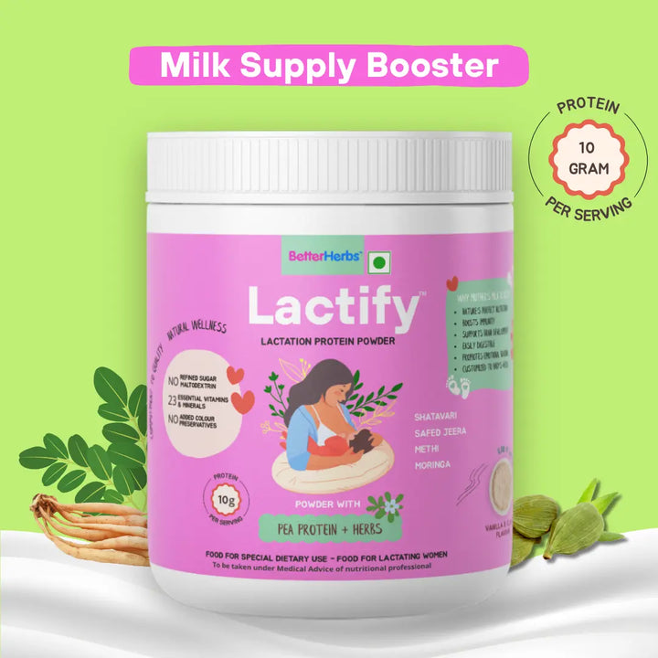 Better Herbs - Lactify Lactation Protein Powder vanilla 650 gm