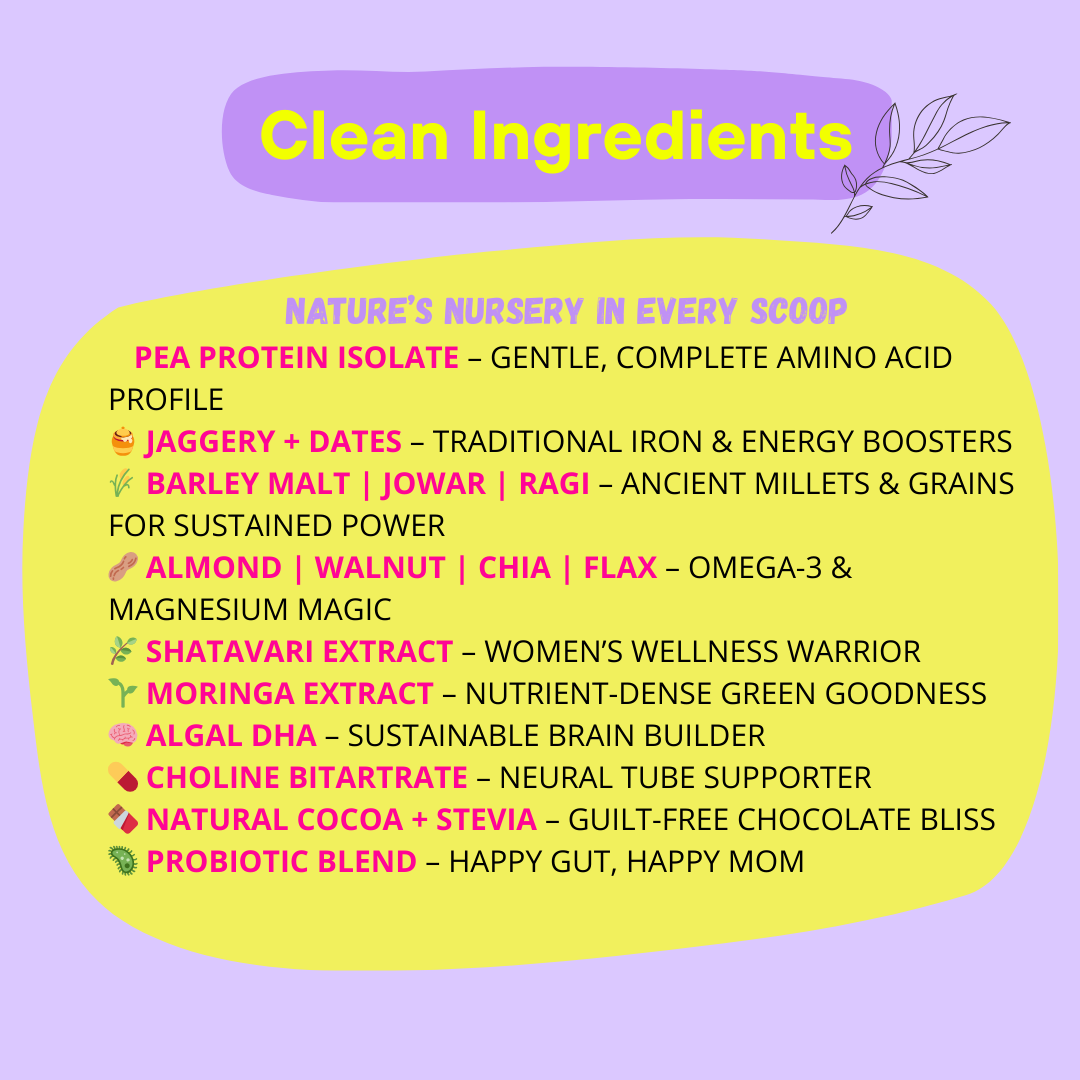 Mamafy Pregnancy Protein – 10g Plant Protein | DHA+Choline | Shatavari-Moringa | Mood + Birth Weight + Immunity + Brain Development Support | Prenatal Nutrition Powder