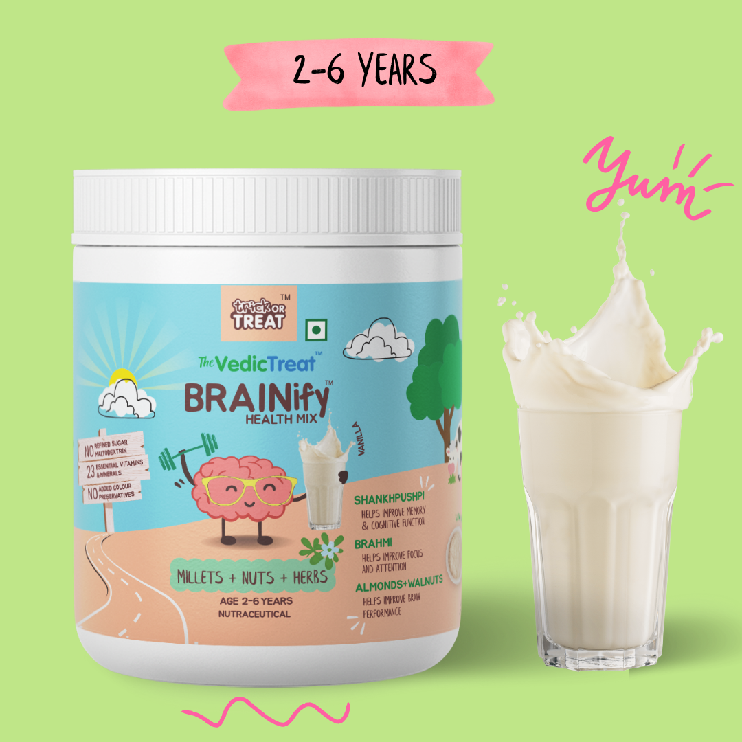 NOURISHify Nutrition Powder for Children Age 2-16 Years |  Millets + Nuts + Ayurvedic Herbs | No Refined Sugar