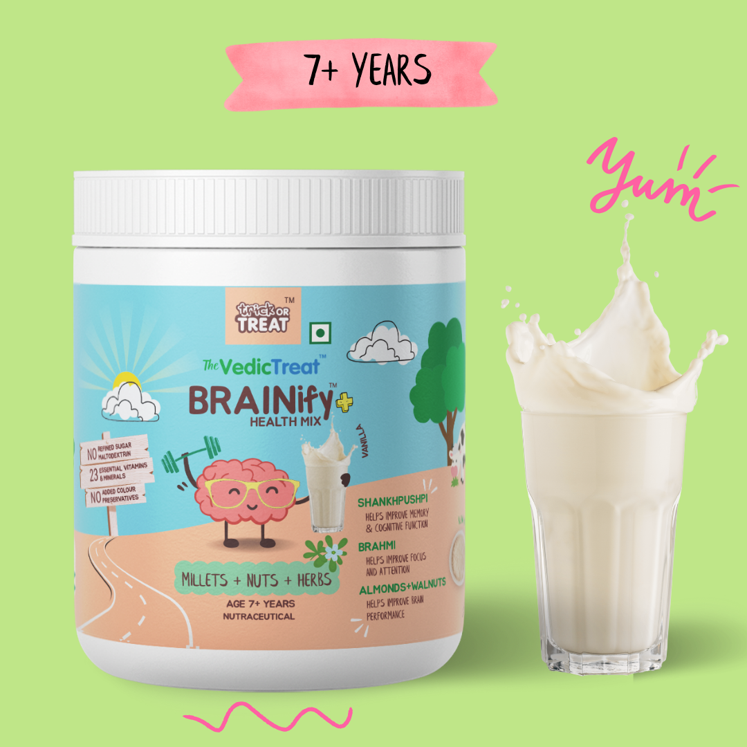 NOURISHify Nutrition Powder for Children Age 2-16 Years |  Millets + Nuts + Ayurvedic Herbs | No Refined Sugar