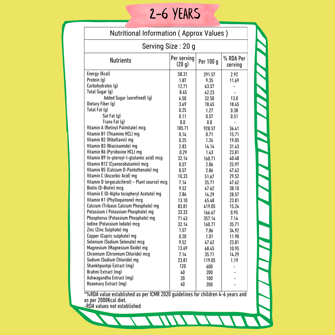 NOURISHify Nutrition Powder for Children Age 2-16 Years |  Millets+Nuts+Ayurvedic Herbs | No Refined Sugar