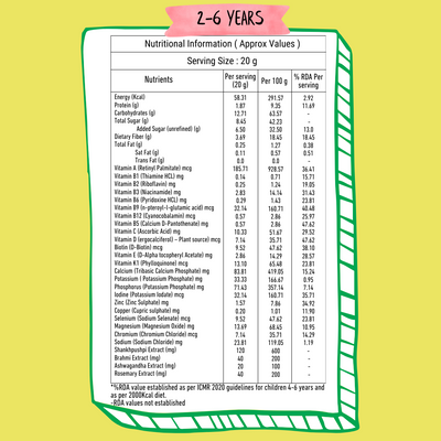 NOURISHify Nutrition Powder for Children Age 2-16 Years |  Millets+Nuts+Ayurvedic Herbs | No Refined Sugar