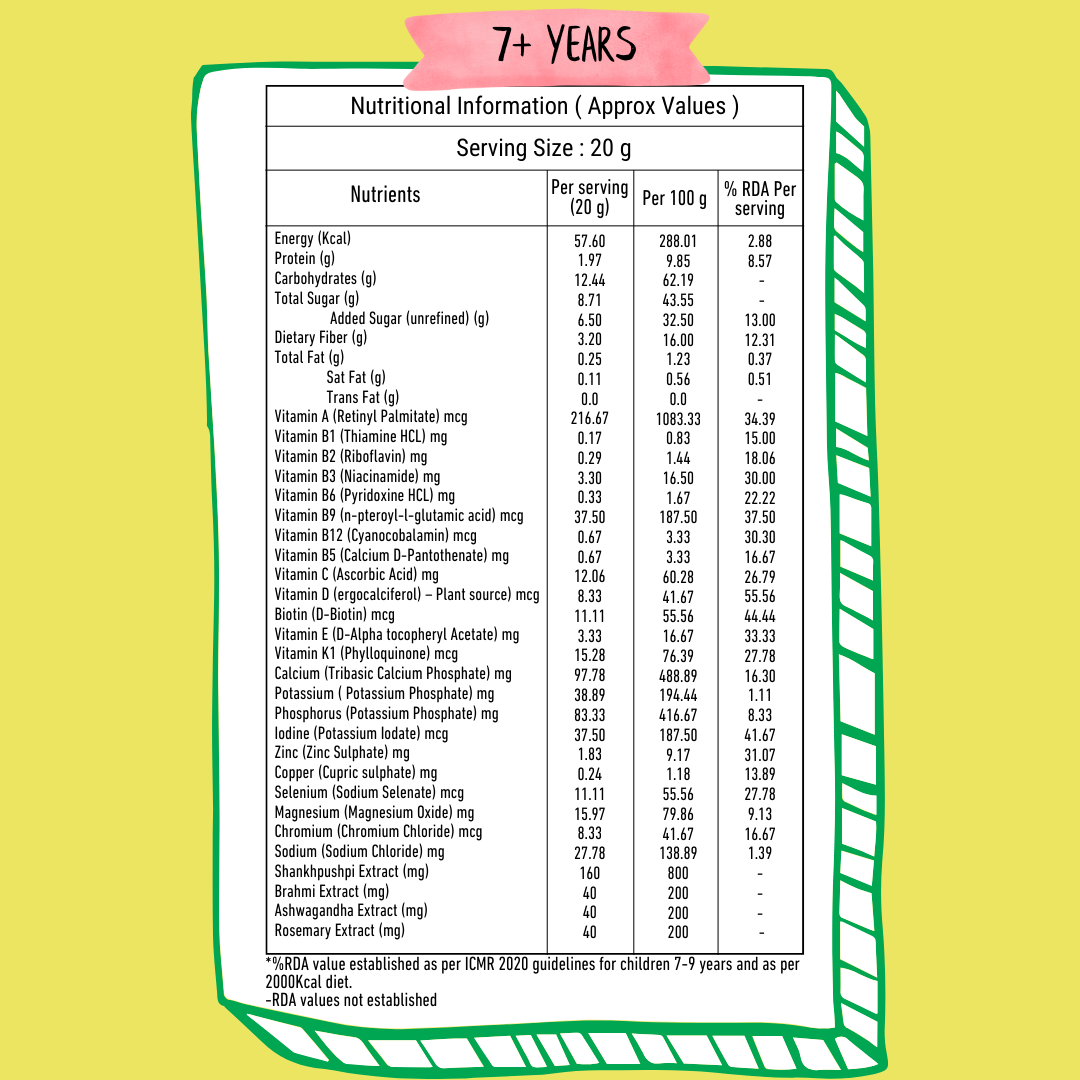 NOURISHify Nutrition Powder for Children Age 2-16 Years |  Millets+Nuts+Ayurvedic Herbs | No Refined Sugar