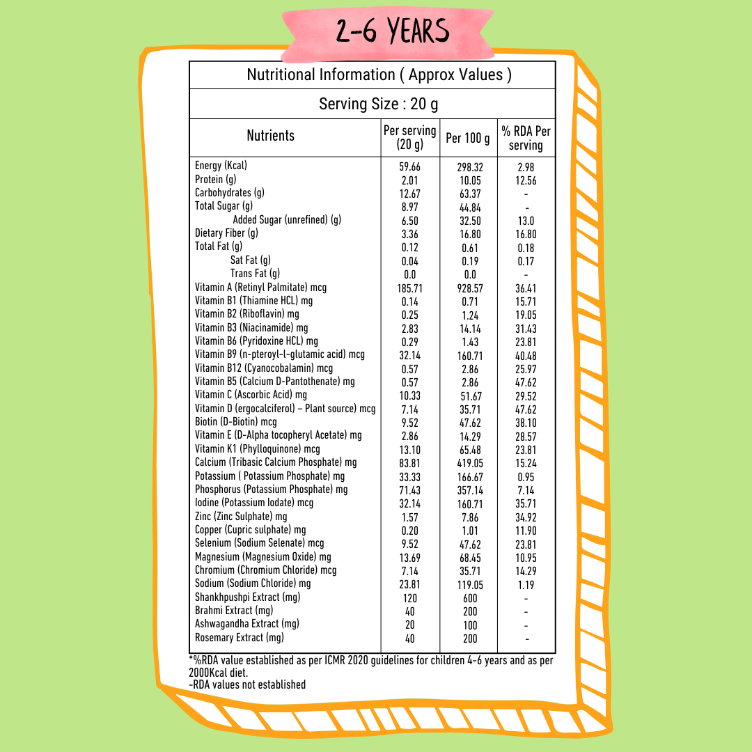 NOURISHify Nutrition Powder for Children Age 2-16 Years |  Millets+Nuts+Ayurvedic Herbs | No Refined Sugar