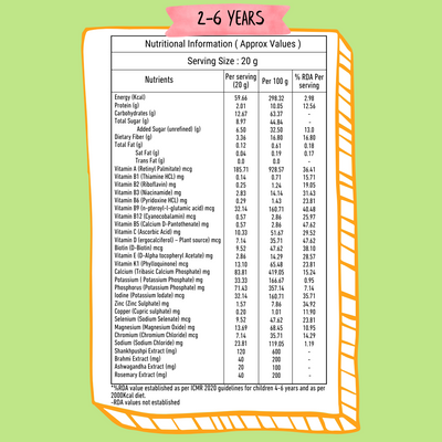 NOURISHify Nutrition Powder for Children Age 2-16 Years |  Millets+Nuts+Ayurvedic Herbs | No Refined Sugar