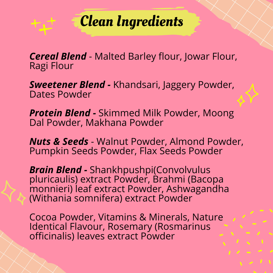 NOURISHify Nutrition Powder for Children Age 2-16 Years |  Millets + Nuts + Ayurvedic Herbs | No Refined Sugar
