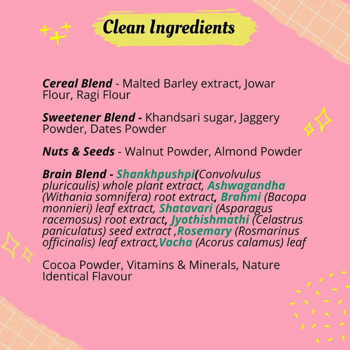 Better Herbs - BRAINify Nutrition Powder Chocolate 350gm - Clean Ingredients