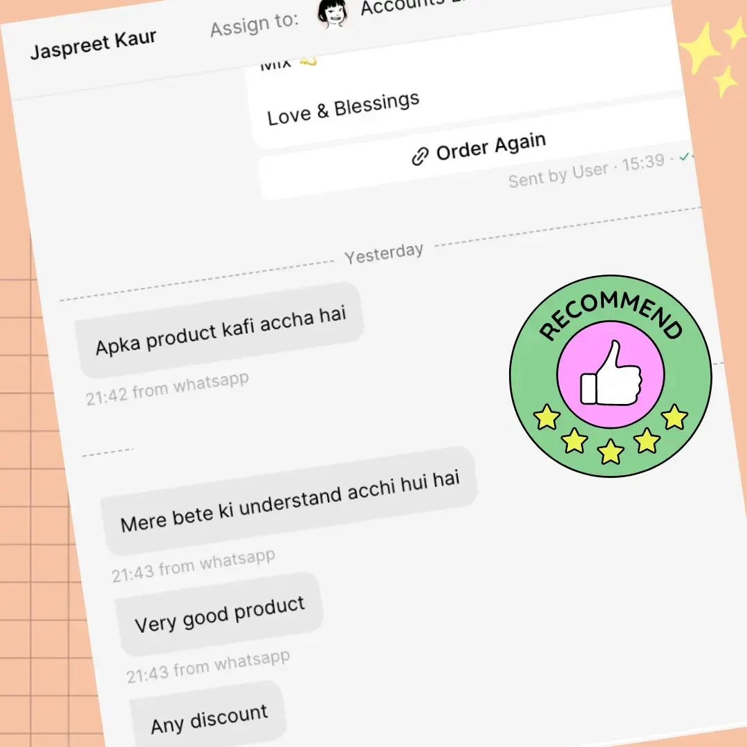Better Herbs - BRAINify Nutrition Powder Strawberry 350gm - Parents Feedback on WhatsApp