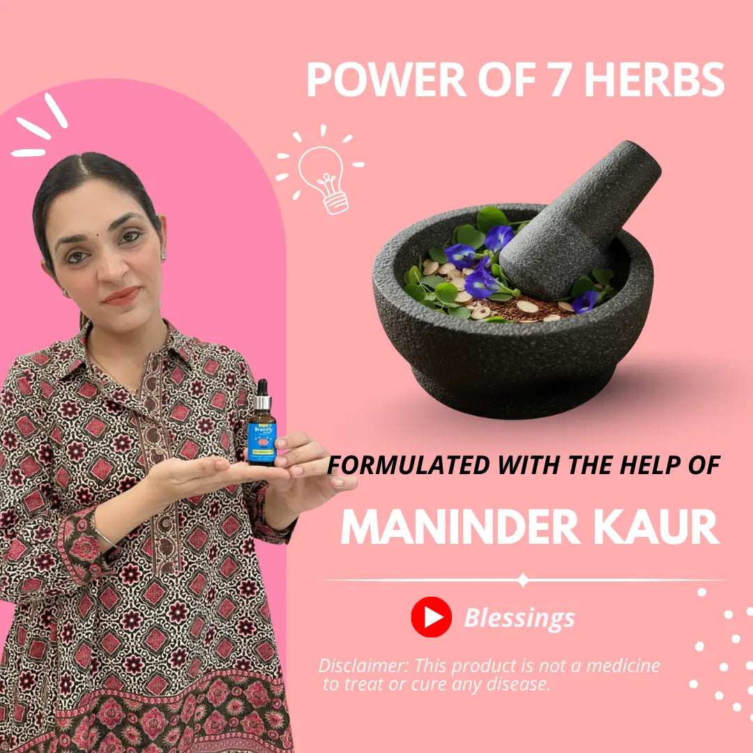 Brianify Drops - Power of 7 Herbs - Formulated with the help of Maninder Kaur