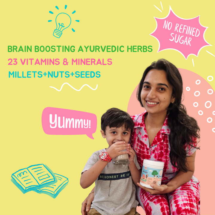 NOURISHify Nutrition Powder for Children Age 2-16 Years |  Millets + Nuts + Ayurvedic Herbs | No Refined Sugar